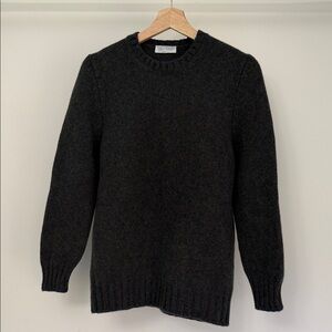 Gran Sasso Dark Blue/ Charcoal Grey Crewneck Sweater